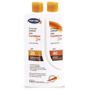 TOP TEN CAROTENE LOSION ZA SUNČANJE SPF 20/ SPF 40